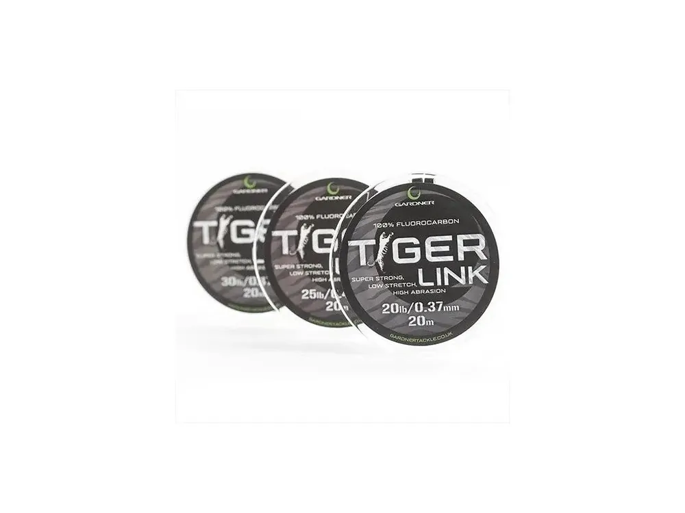 Časově Omezené Gardner Fluorocarbonový vlasec Tiger Link 20m Varianta 20Lb/0.37mm