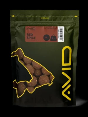 Avid Carp Red Spice Boilies 24mm 1 kg Belachan Poslední Šance