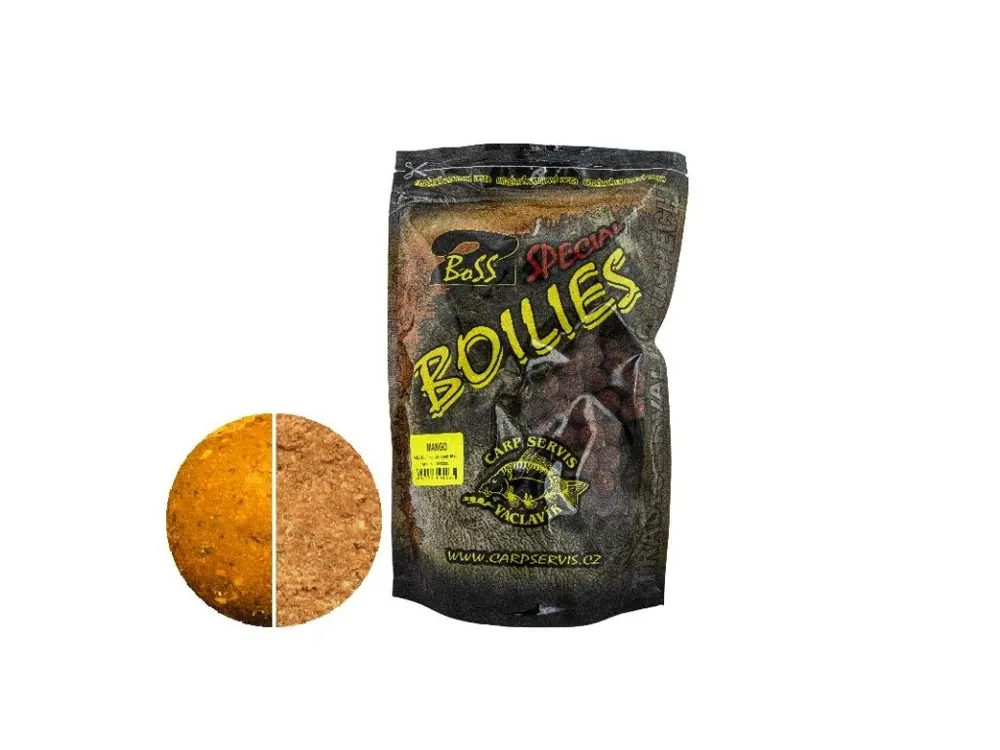 Boilies Boss2 - 1 kg/16 mm/Mango Oblíbený