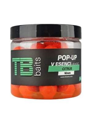 Bezpečná Platba TB Baits Plovoucí Boilie Pop-Up Orange Citrus + NHDC 65 g - 12 mm