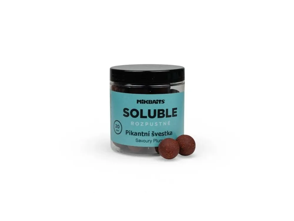 Koupit Online Rozpustné SOLUBLE boilie 250ml - Jahoda 20mm
