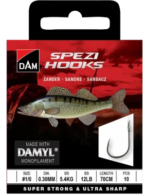 Bezpečná Platba Dam Hotové návazce na candáta 0,18mm vel. 6 70cm 10ks 4,5lb