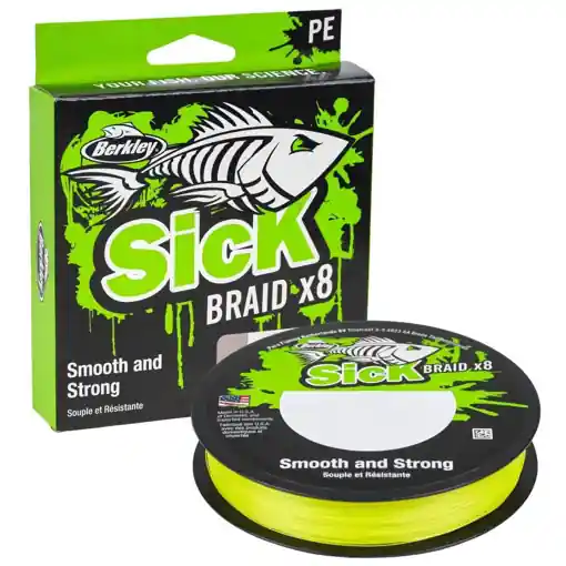 Ihned K Objednání Berkley Sick Braid x8 Flame Green 150m 0.14mm 16.5kg