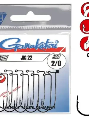Akce Gamakatsu JIG 22 NKL Hook #2 10ks
