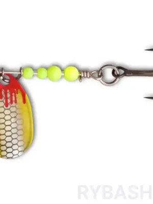 Nová Kolekce Třpytka Magic Trout Bloody UL Spinner,pearl/yellow
