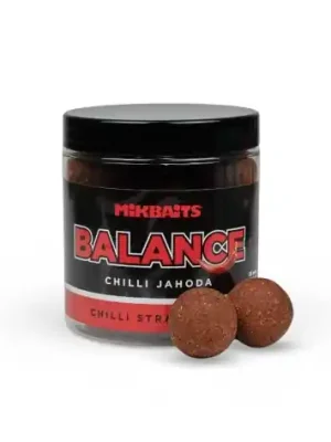 Aktuální Mikbaits Chilli Chips Balance Boilie Chilli Jahoda 24mm 250ml