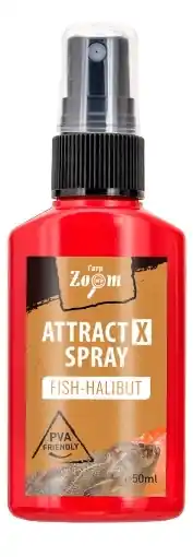 Carp Zoom Aroma sprej AttractX - 50 ml / Ryba-Halibut Cenová Bomba