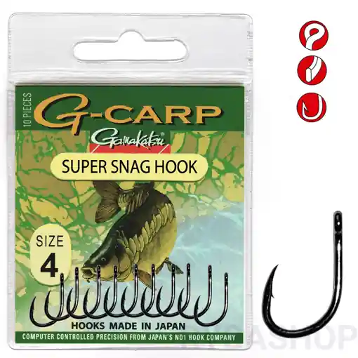 Finální Výprodej Gamakatsu G-Carp Super Snag Hook