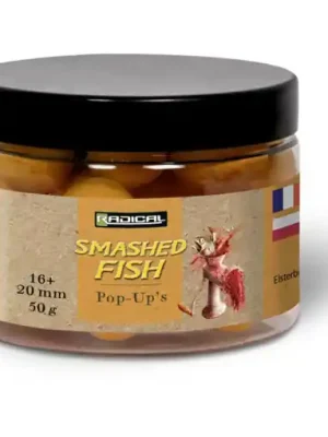 Radical Smashed Fish Pop Ups Boilie 50g Vysoce Kvalitní
