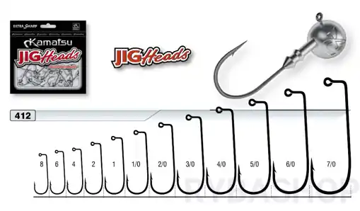 Jig hlavička Kamatsu Extra #6/0, 14.0g 5.8cm Jen Po Omezenou Doba