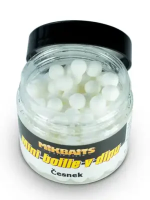 Akce Mikbaits Mini Boilie v Dipu Česnek 50ml