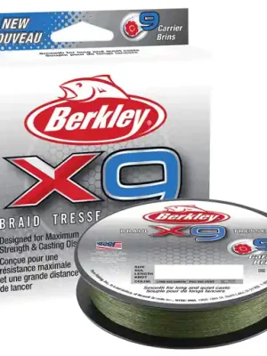 Nejprodávanější Berkley X9 Braid Low Vis Green 150m, 0.25mm 27.0kg