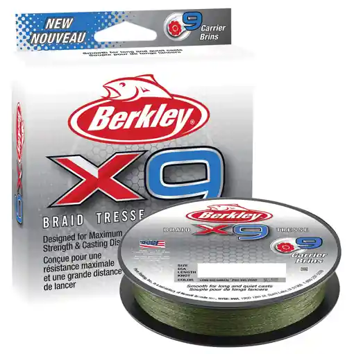 Nejprodávanější Berkley X9 Braid Low Vis Green 150m, 0.25mm 27.0kg