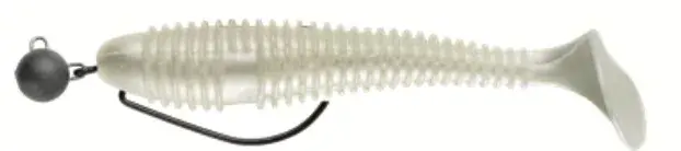 Levný Swimy Čeburaška Galfion Fat Shad Rig Gumová nástraha PW 95mm - 5gr - Hotový návazec - Čeburaška olovo - Předmontováno