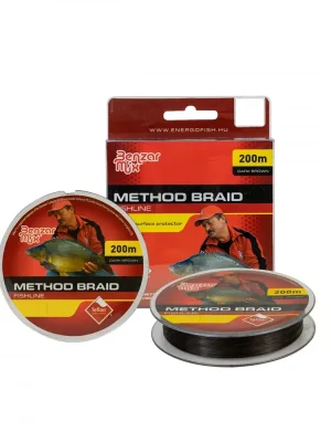 Omezená Nabídka Vlasec Benzar Method Braid 0,14Mm 8,23 Kg 200M Dark Brown