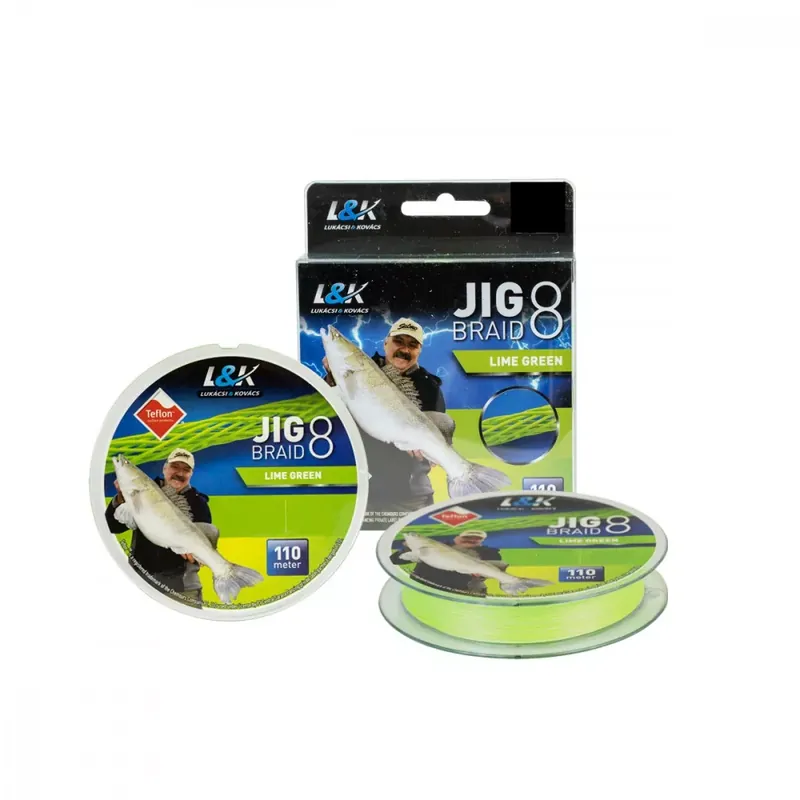 Koupit Online Vlasec L&K Jigová pletenka 0,10Mm 6.2 Kg 110M Limeta zelená