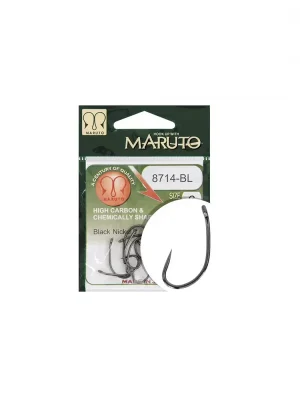 Rychlé Dodání Maruto Háček 8714Bl Carp Hooks Hc T.D.E.5° Barbless Black Nickel 4