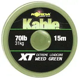 Nejlepší Cena Korda Kable XT Extreme Olověná šňůra 70lb 15m Green