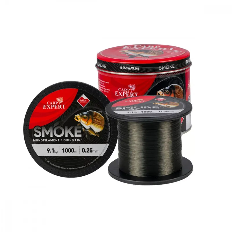 Carp Expert Smoke tmavě šedý vlasec (0,18mm/4,15kg/300m) Tovární Cena
