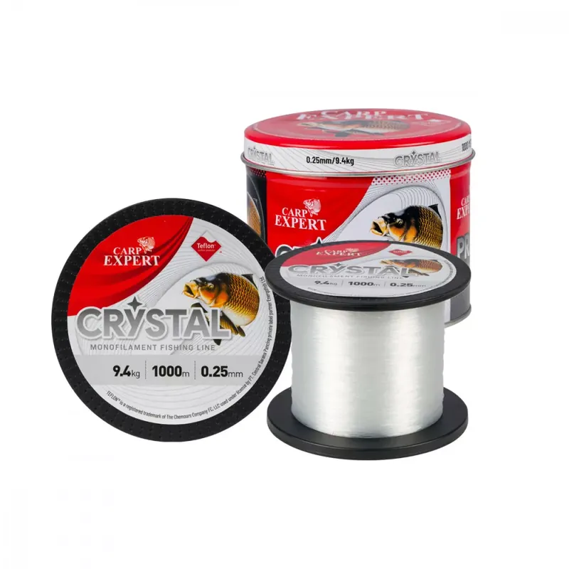 Horká Nabídka Carp Expert Crystal průhledný vlasec (0,25mm/9,4kg/300m)