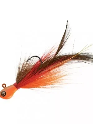 Víkendová Akce Sakura - R JIG BUCKTAIL 14 G - FT (Fire Tension) - Péřová JIG hlava
