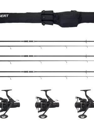 Vysoce Kvalitní Sert 3x Carp Training 12-2 Prut a 3x Carp Training HRS 601 FD Naviják Sada