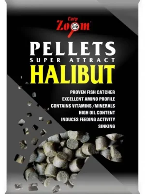 Akční Nabídka Carp Zoom CZ peleta bez otvoru pro krmení halibuta, 6 mm, halibut, černá, 800 g