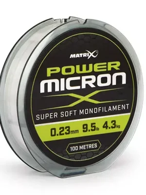 Matrix Power Micron X 0.23mm - 9.5lb 100m Monofilní vlasec Pouze Dnes