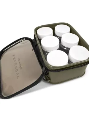 Horká Nabídka Korum Progress EVA Hookbait Pouch 6 Tub Taška na návnady
