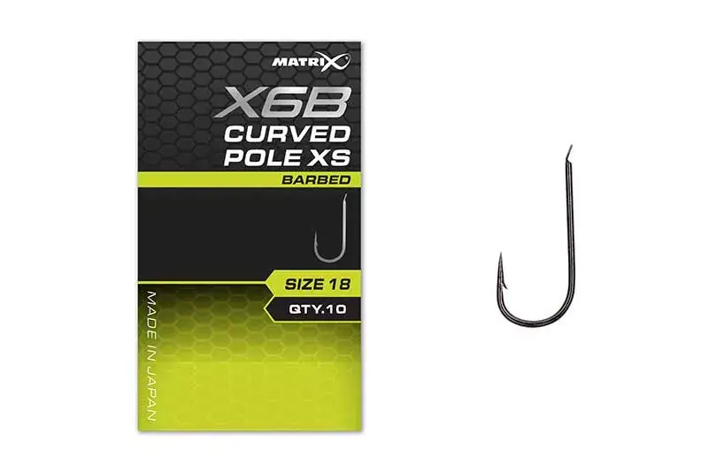 Aktuální Matrix X6B Curved Pole XS 16 Barbed Lopatečkový, S protihrotem Háček 10ks