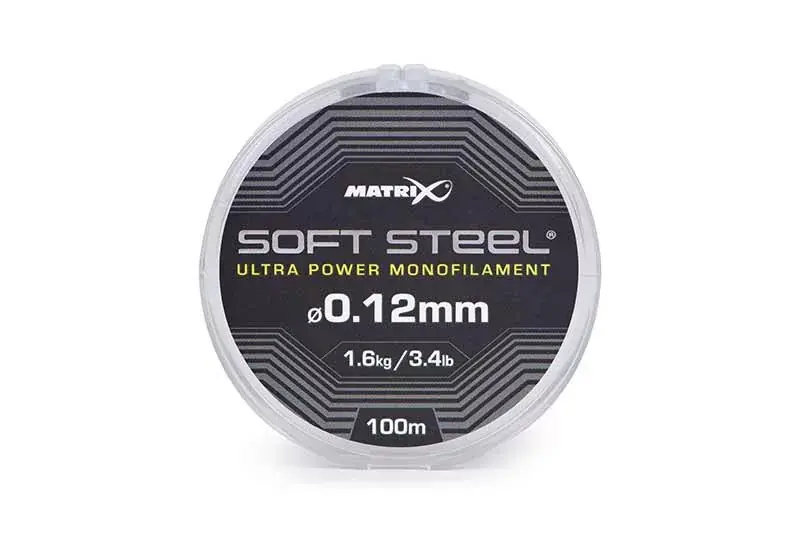 Matrix Soft Steel Ultra Power Monofilament 0,12mm 100m Monofil Hlavní vlasec Nejlepší Cena