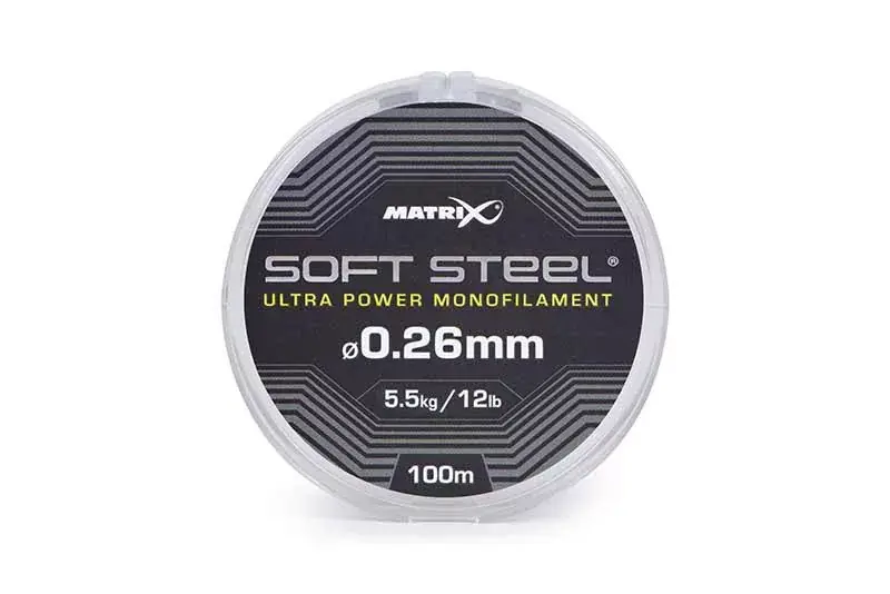 Matrix Soft Steel Ultra Power Monofilament 0,26mm 100m Monofil Hlavní vlasec Koupit Online