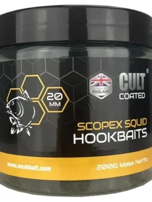 Akce Nash Boilies Scopex Squid Cult Coated Hookbaits