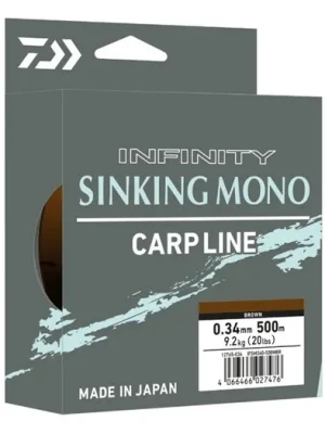 Daiwa Vlasec Infinity Sinking Mono Brown 500m 0,285mm 6,3kg Bezpečná Platba