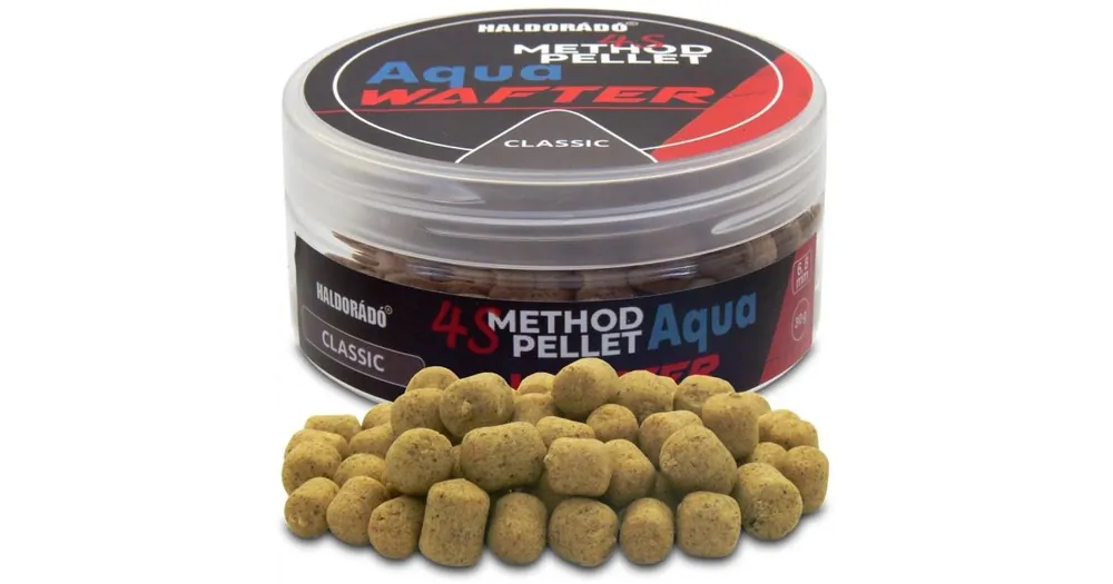 Expresní Doručení Haldorádó Pelety 4S Method Pellet Aqua Wafters 30g 6+8mm Classic