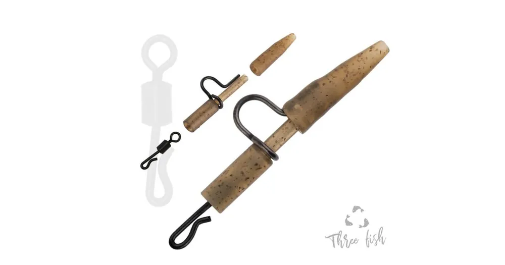 Zfish Závěska Heavy Duty Clip & Tail Rubber + QC 6ks Omezená Nabídka
