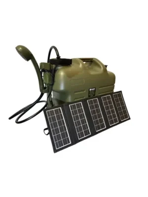 Holdcarp Sprcha s kanystrem a solárním panelem Rechargeable Camping Shower 25L + 10W Solar Ověřený