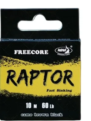 Cenový Hit Katran Šňůrka Raptor Free Core 10m 60lb Camo Brown