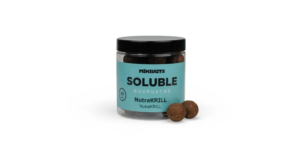 Mikbaits Rozpustné boilies NutraKRILL 250ml 20mm Výprodej