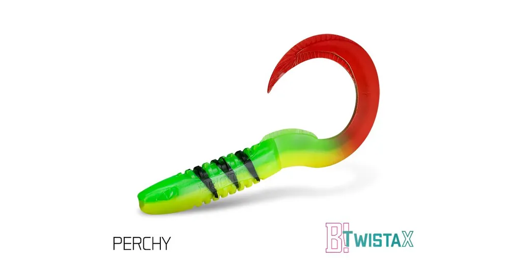 Finální Výprodej Delphin Gumová nástraha TwistaX Eeltail UVs 15cm Perchy+Candy+Booty+Redface+Firedot 5ks