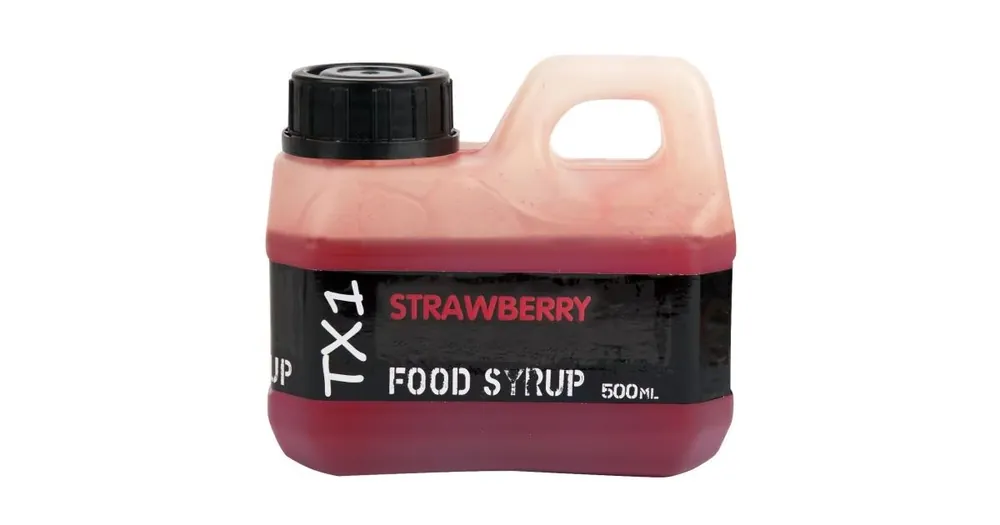 Tovární Cena Shimano Booster Bait TX1 Food Syrup Strawberry 500ml