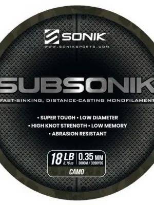 Časově Omezené Sonik Vlasec Subsonik Camo 3000m 0,35mm 18lb