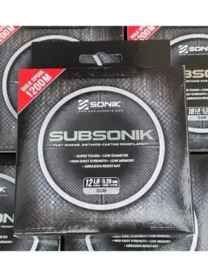 Tovární Cena Sonik Vlasec Subsonik Clear 1200m 0,41mm 25lb