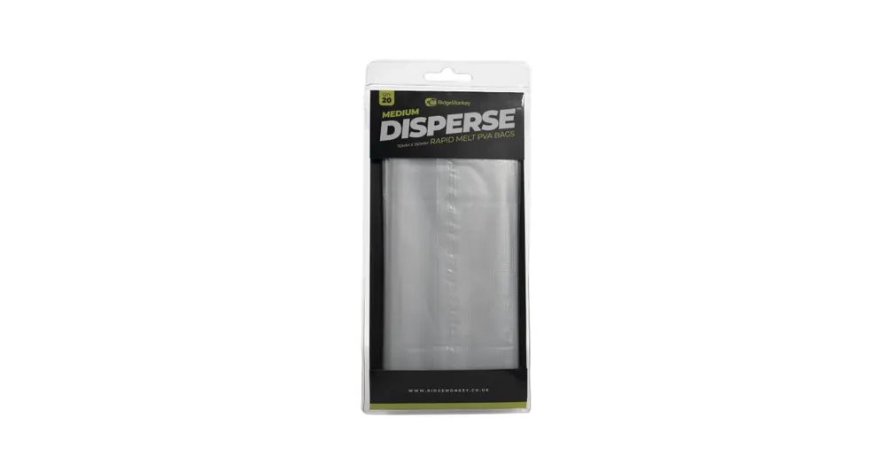 Akční Nabídka RidgeMonkey PVA sáček Disperse PVA Bags Medium 70x150mm 20ks