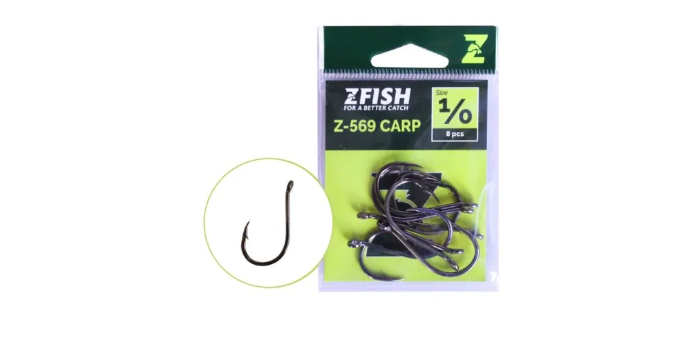 Zfish Háček Carp Hooks Z-569 Velikost 1/0 10ks Bezpečná Platba