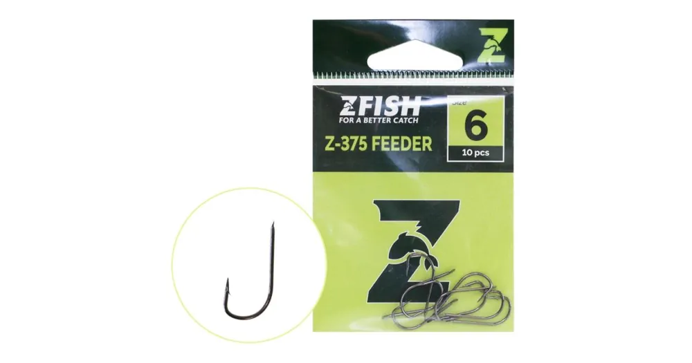 Tovární Cena Zfish Háček Feeder Hooks Z-375 Velikost 12 10ks
