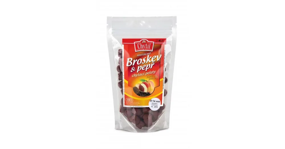 Chytil Chytací pelety s dírou 250g 20mm Broskev/Pepř Nejlepší Cena