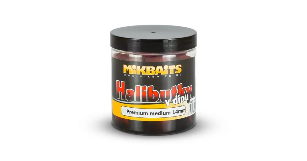 Akční Nabídka Mikbaits Halibutky v dipu Premium 250ml 14mm