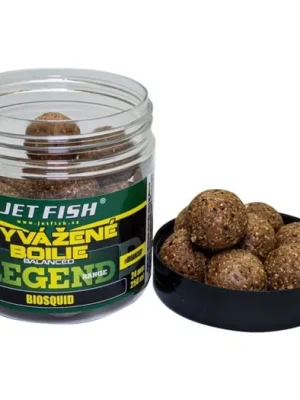Akční Nabídka Jet Fish Vyvážené boilie Legend Biosquid 250ml 20mm