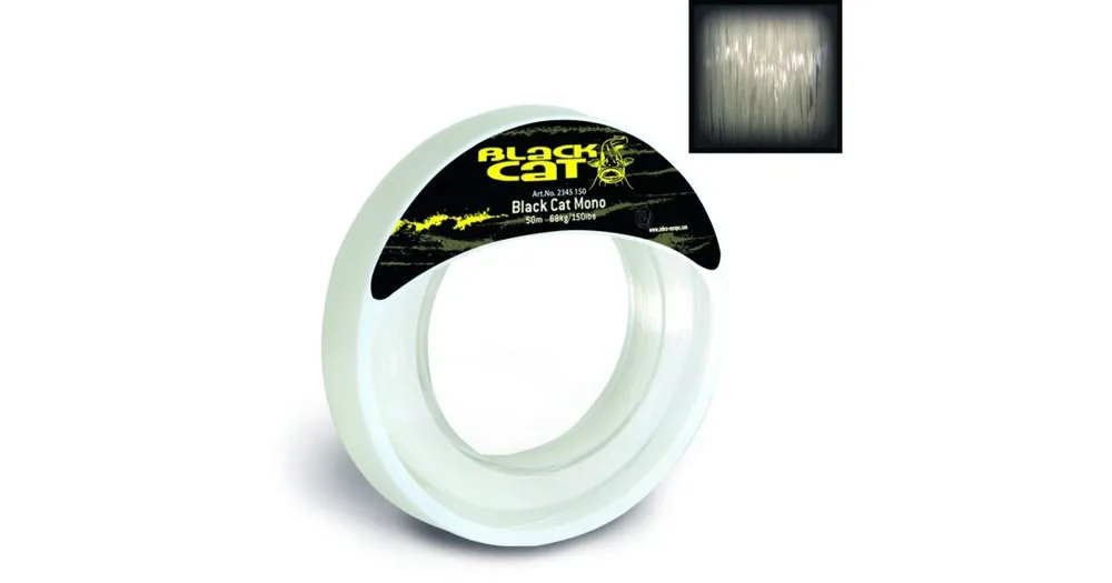 Black Cat Vlasec Mono Leader 50m 1,00mm 54kg 120lb Přímo Od Výrobce